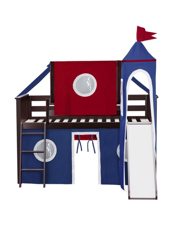 Jackpot York Loft Bed With Blue/Red Tent - Image 7