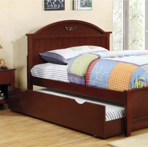 Dina Panel Bed (Cherry and White) - Image 4