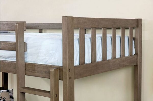Emmy Mission Style Twin over Twin Bunk Bed in Driftwood - Image 4
