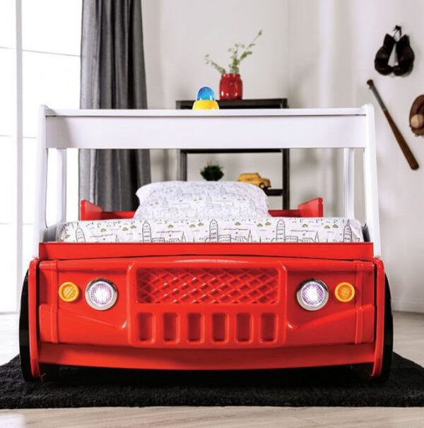 Fire Truck Twin Size Bed in Red - Image 2