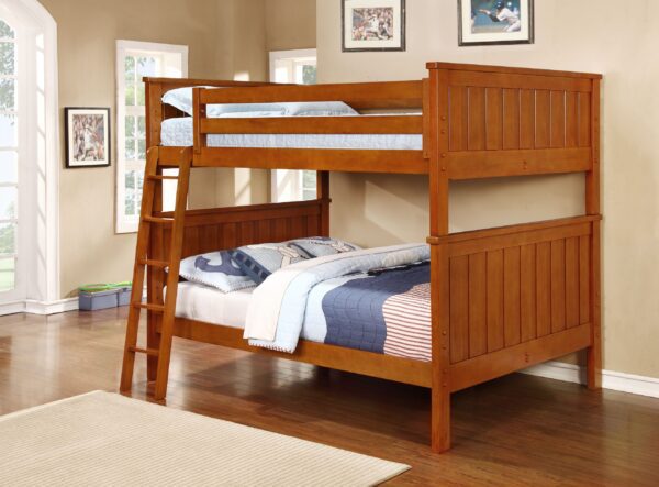 Jackson Full over Full Bunk Bed (White, Espresso, Rustic Pecan, Graphite Grey & Weathered Grey) - Image 2