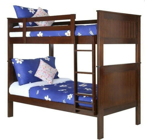 Lonni Twin over Twin Bunk Bed (White, Gray & Espresso) - Image 3