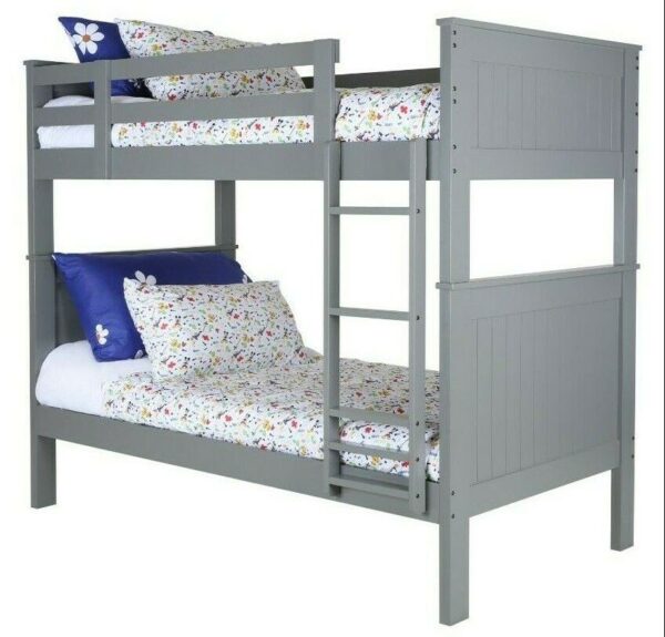 Lonni Twin over Twin Bunk Bed (White, Gray & Espresso) - Image 2