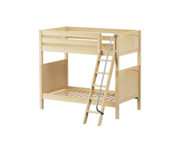 Max Panel Bunk Bed w/ Slanted Ladder in Natural