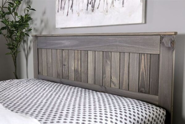 Rocki Collection Panel Bed (Weathered White and Weathered Grey) - Image 5