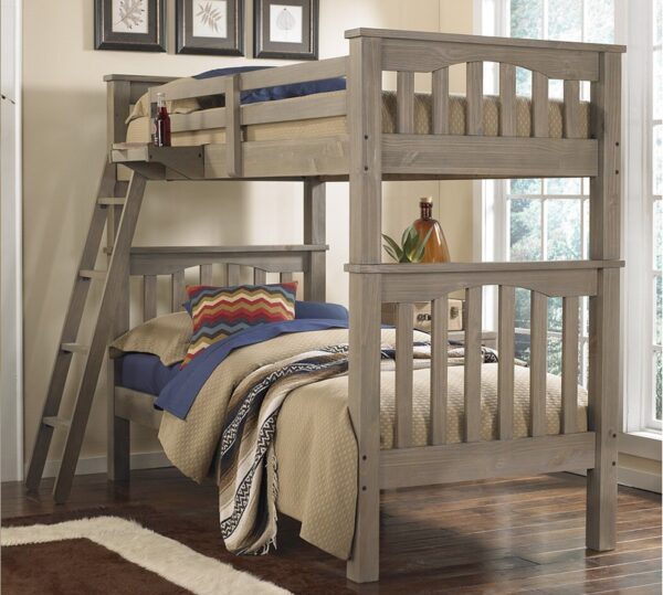 Kenwood Collection Full over Full Bunk Bed in Driftwood - Image 2
