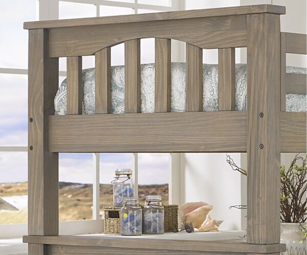 Kenwood Collection Twin over Twin Bunk Bed in Driftwood - Image 2