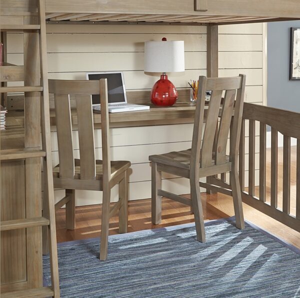 Kenwood Collection Loft with Bottom Bed in Driftwood - Image 4