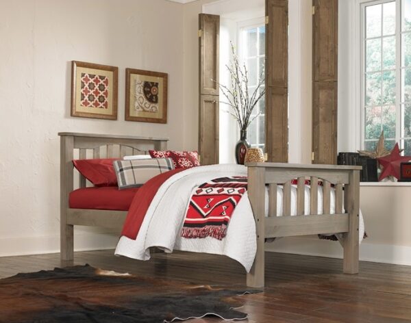 Kenwood Collection Slatted Bed in Driftwood