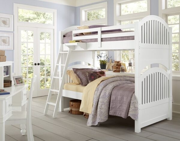 Beach House Collection Twin over Twin Bunk Bed in White - Image 2