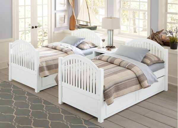 Beach House Collection Twin over Twin Bunk Bed in White - Image 4