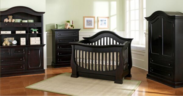 Baby Appleseed Davenport Convertible Crib in Espresso