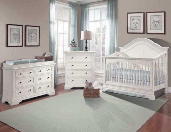 Adriana 4-in-1 Convertible Crib in Off White