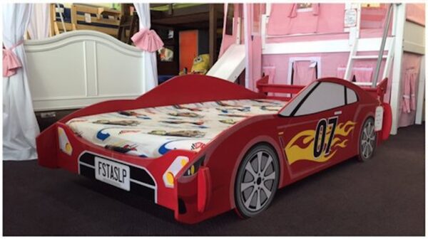 Race Car Bed (Available in Red & Blue) - Image 3