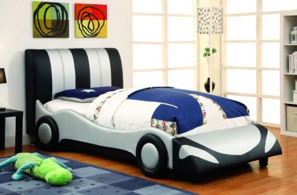 Super Racer Bed in Silver and Black