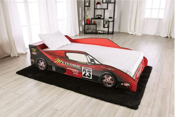 Superior Twin Size Race Car Bed (Blue and Red) - Image 3