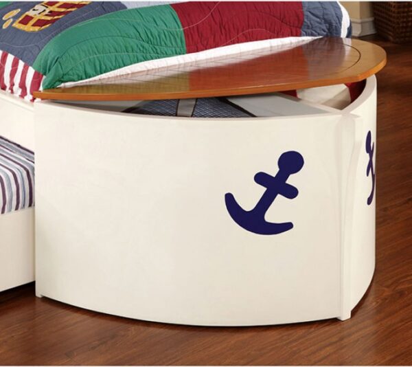 Voyager Twin Size Captains Bed with Trundle and Two Drawers - Image 2