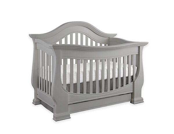 Baby Appleseed Davenport Convertible Crib in Moon Grey