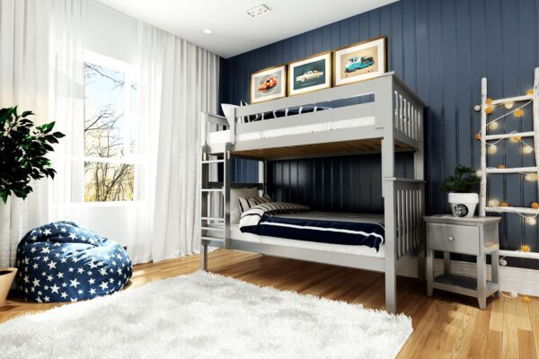 Jackpot Bristol Twin/Twin Bunk Bed In Grey - Image 2