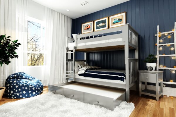 Jackpot Bristol Twin/Twin Bunk Bed In Grey - Image 3