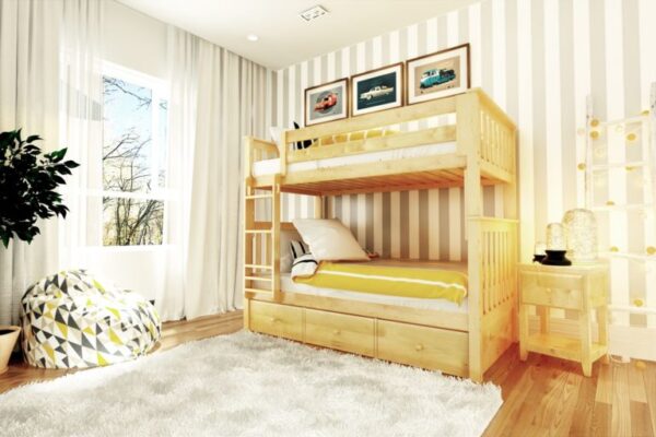 Jackpot Bristol Twin/Twin Bunk Bed in Natural