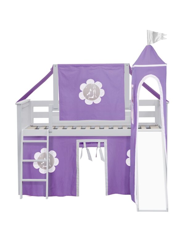 Jackpot York Loft Bed With Purple Tent - Image 7