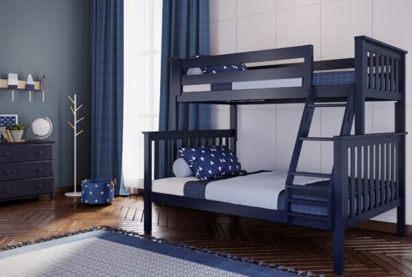 Jackpot Kent Twin/Full Bunk Bed in Blue - Image 2