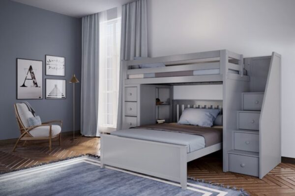 Jackpot Oxford Loft/Bunk Bed in Grey