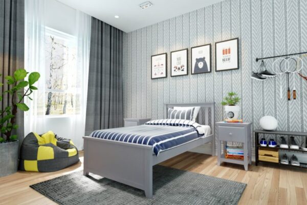 Jackpot Robin Bed in Grey