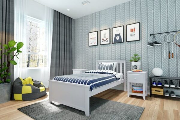 Jackpot Robin Bed in White