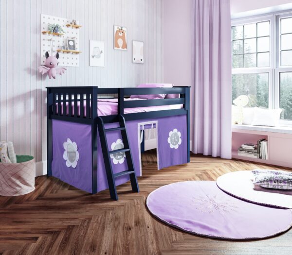 Jackpot York Loft Bed With Purple Tent - Image 5