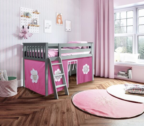 Jackpot York Loft Bed With Pink Tent - Image 5
