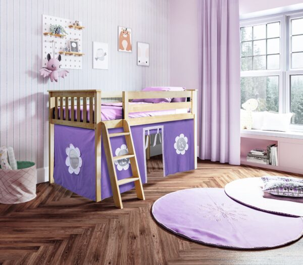 Jackpot York Loft Bed With Purple Tent - Image 4