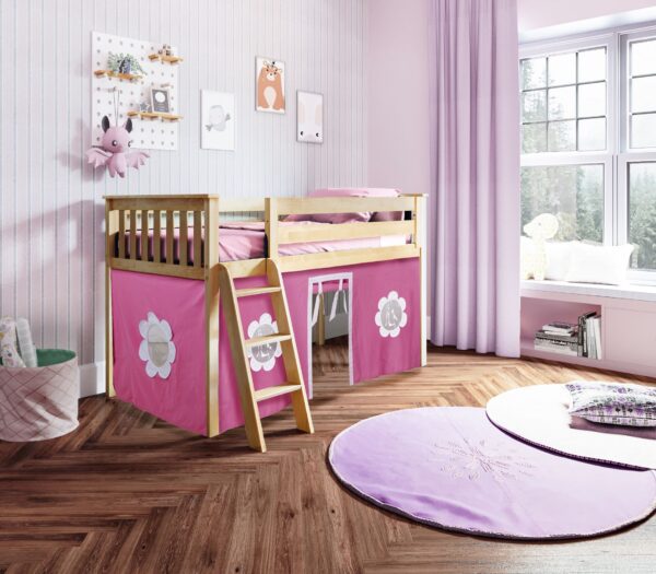 Jackpot York Loft Bed With Pink Tent - Image 4