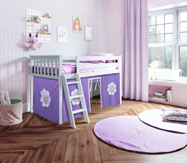 Jackpot York Loft Bed With Purple Tent