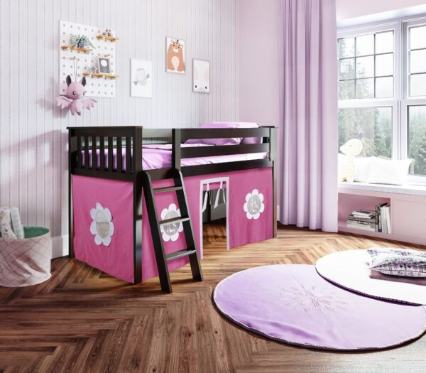 Jackpot York Loft Bed With Pink Tent - Image 3
