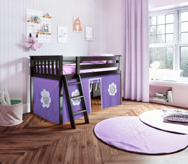 Jackpot York Loft Bed With Purple Tent - Image 2