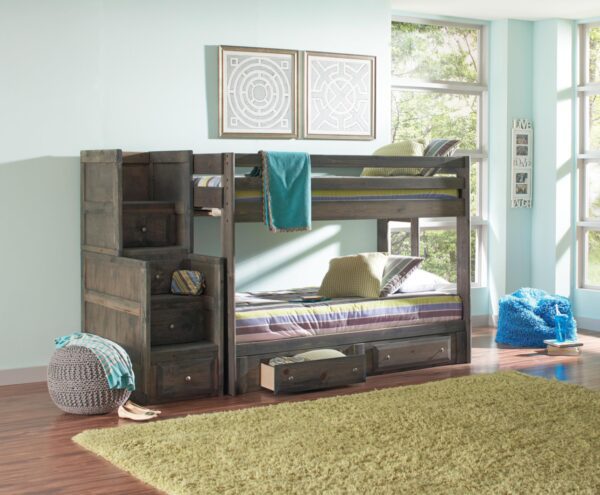 Rusty Bunk Bed w/ Stairs