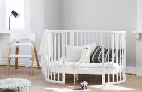 Stokke Sleepi Crib/Bed (White, Natural, Hazy Grey, Mint Green) - Image 7