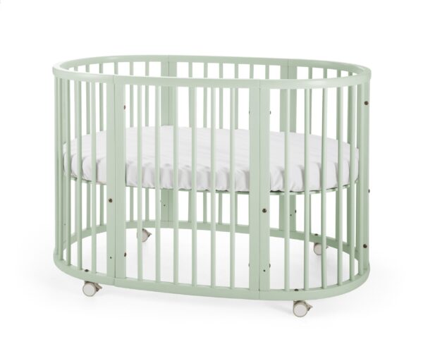 Stokke Sleepi Crib/Bed (White, Natural, Hazy Grey, Mint Green) - Image 9