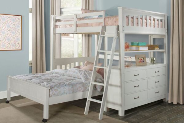 Kenwood Full Size Loft in Distressed White - Image 3