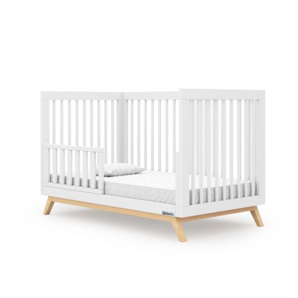 3-in-1 Convertible Crib (White, Natural & White/Natural) - Image 2