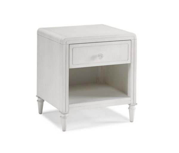 April Nightstand in White Linen