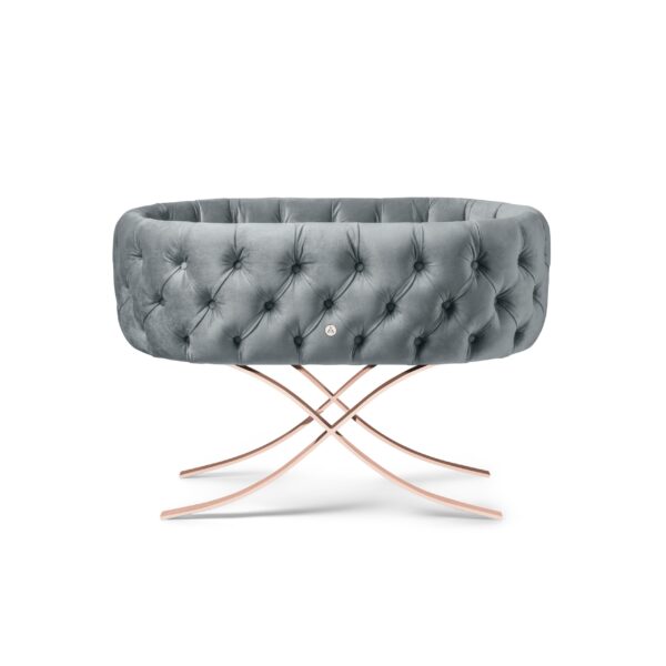 Aristot Dusty Blue Curule Bassinet