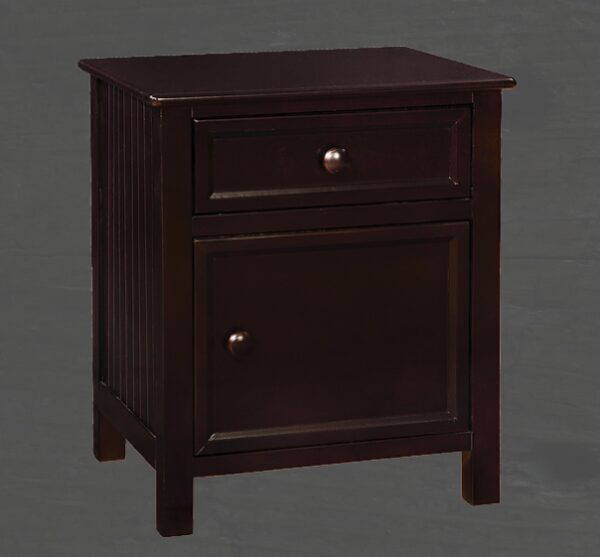 Autumn Nightstand (White, Rustic Pecan & Espresso) - Image 3