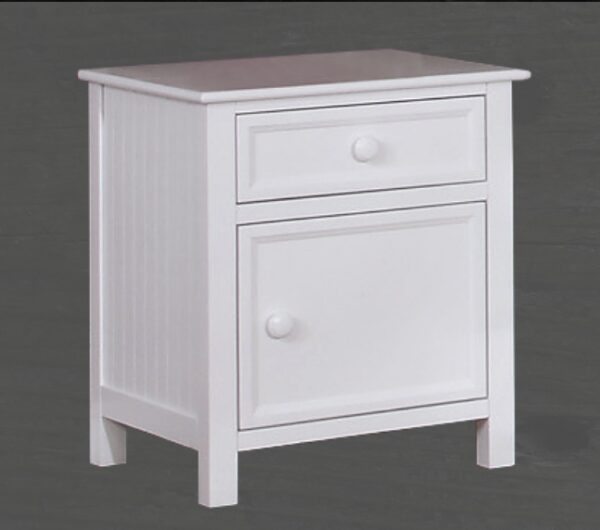 Autumn Nightstand (White, Rustic Pecan & Espresso)