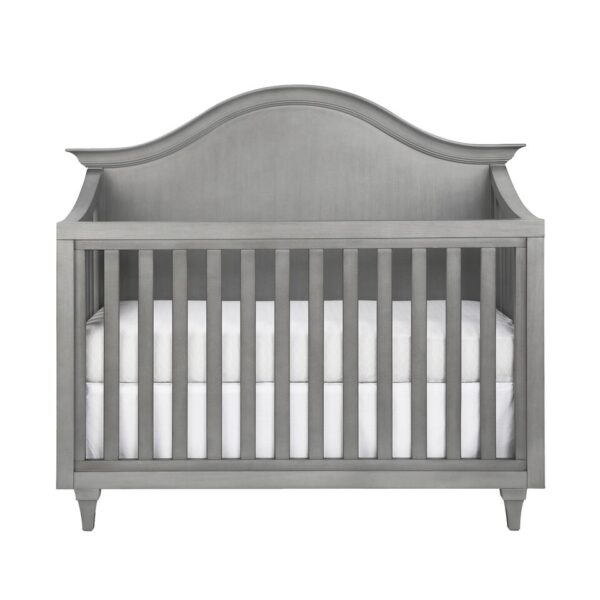 Avenue 4-in-1 Convertible Crib (Morning Mist, White and Almond)