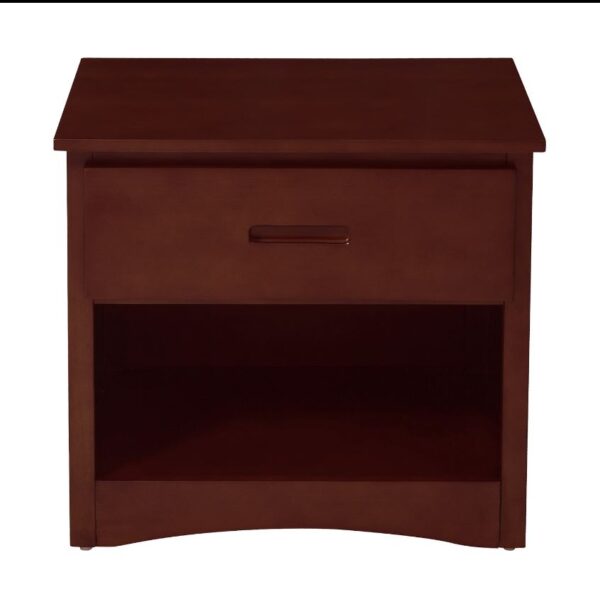 Belden Collection 1 Drawer Nightstand (Grey, White, Natural, Dark Cherry) - Image 2