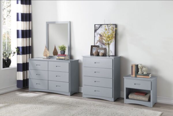 Belden Collection 6 Drawer Double Dresser (Grey, White, Natural, Dark Cherry) - Image 2