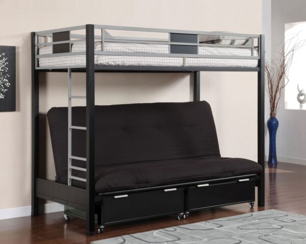 Clayton Twin/Futon Metal Bunk Bed